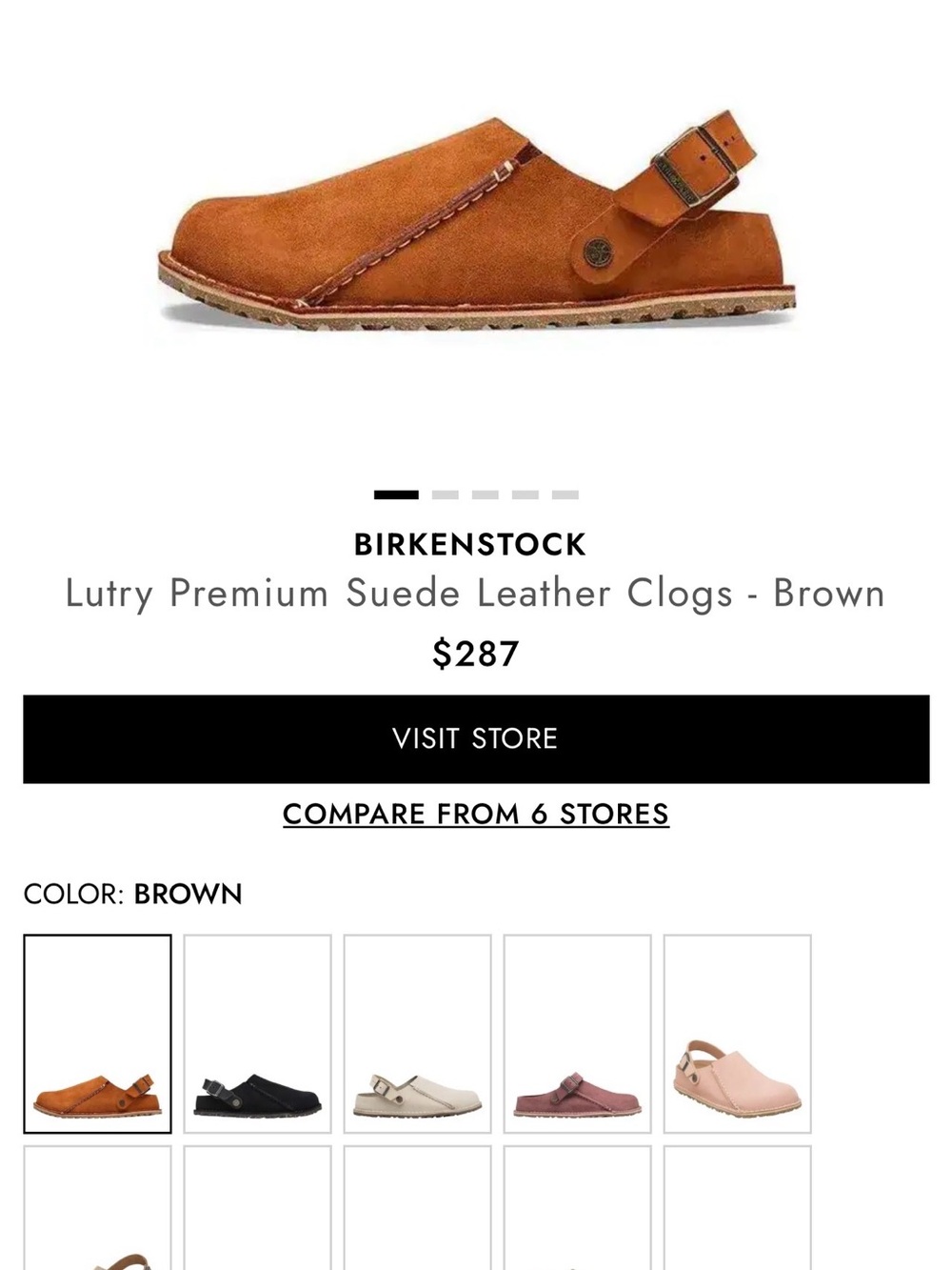 Birkenstock Women's Tan Suede Slip-On Clog with Buckle